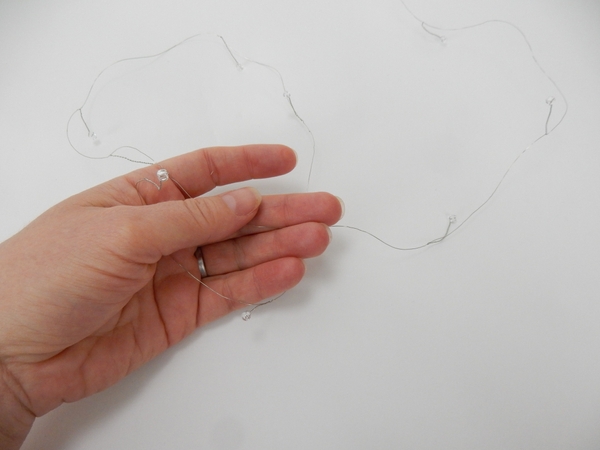 I used beaded wire I used beaded wire
