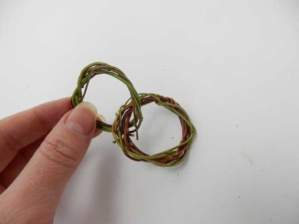 Thread another stem through the first Thread another stem through the first