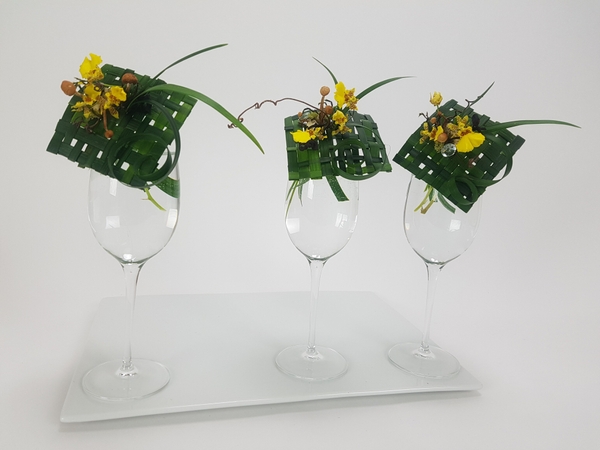 Hat tip floral art design Hat tip floral art design