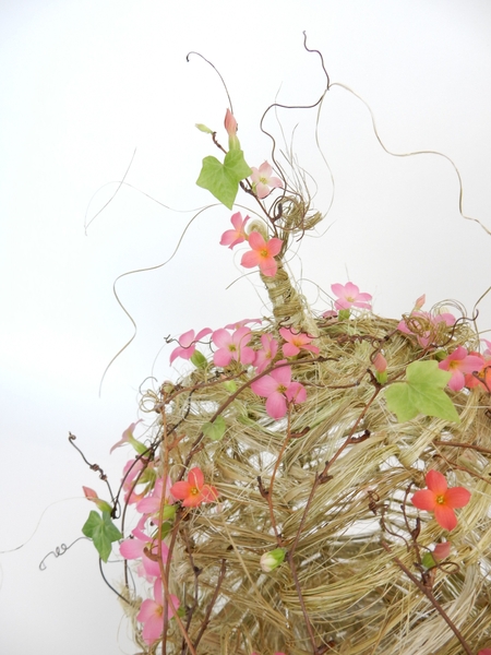 Ivy and kalanchoe woven flax pumpkin Ivy and kalanchoe woven flax pumpkin