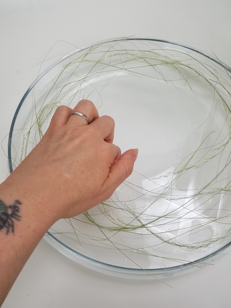 Follow the shape you want the wreath to have Follow the shape you want the wreath to have