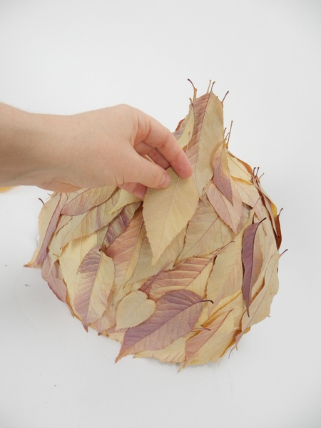 Add a few leaves to break up the neat pattern Add a few leaves to break up the neat pattern