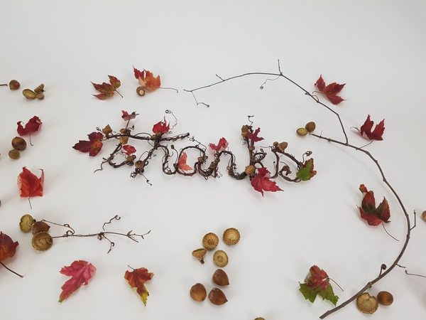 Autumn themed thank you