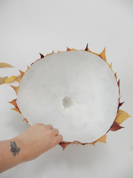 Flip the paper pod over to work on the inside Flip the paper pod over to work on the inside