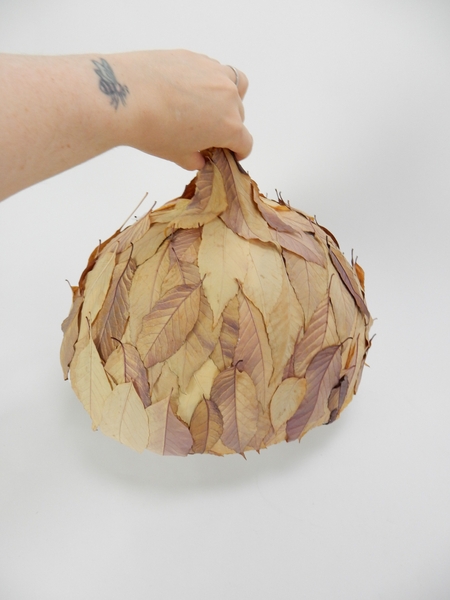 Set the shape aside to dry slightly Set the shape aside to dry slightly