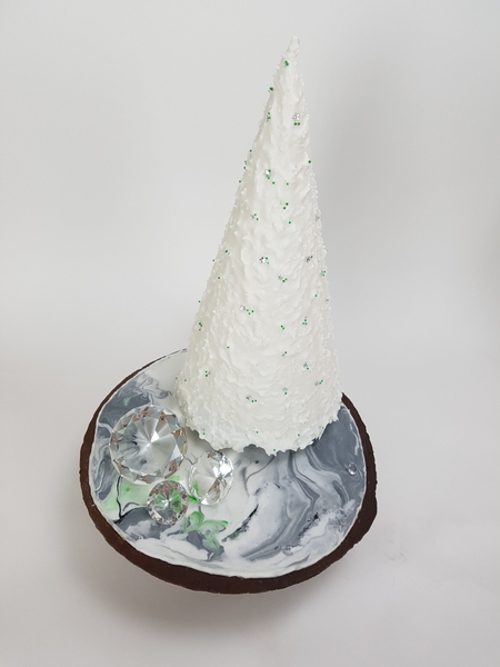 marble Christmas cake marble Christmas cake