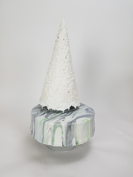 Marble mirror glaze Christmas cake Marble mirror glaze Christmas cake