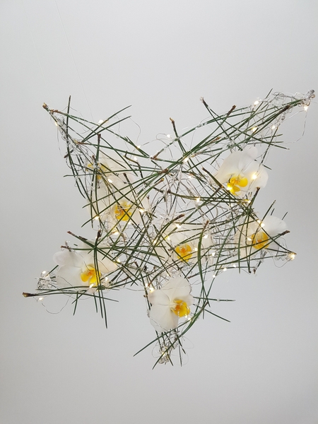 Floral Christmas star Floral Christmas star