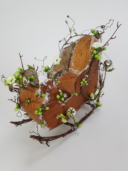 Just hear those sleigh bells jingling floral art design Just hear those sleigh bells jingling floral art design