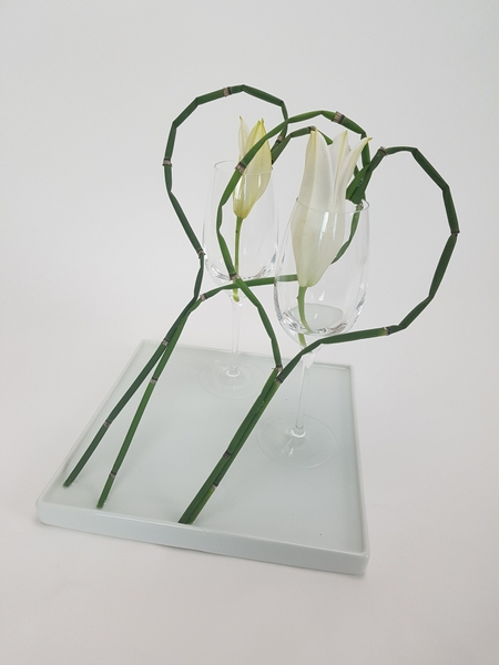 Heart shaped flower design Heart shaped flower design