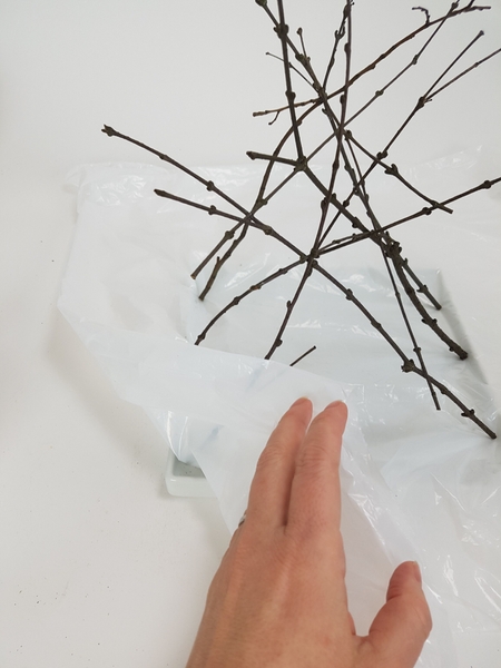 Protect the container with a plastic lining Protect the container with a plastic lining