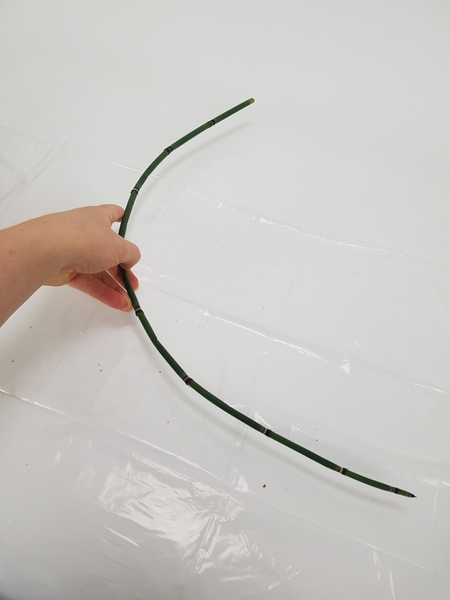 The curve should be as big as you want the wreath to be The curve should be as big as you want the wreath to be