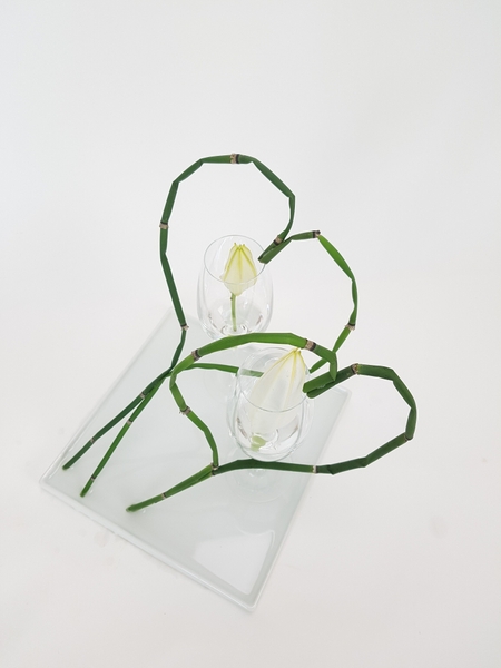 Valentine's contemporary flower design. Valentine's contemporary flower design.