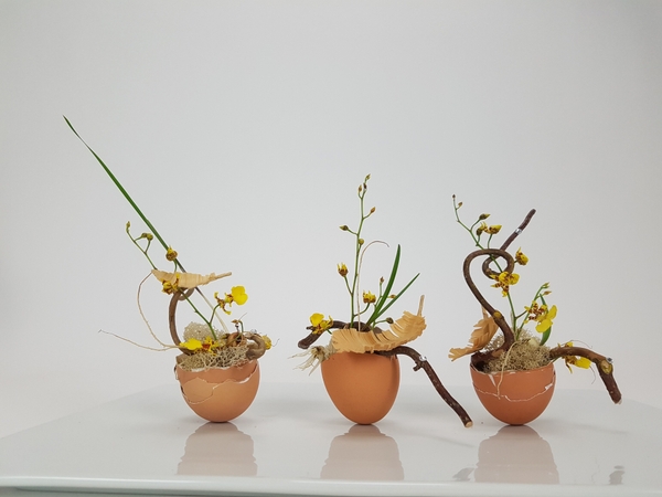 Walking on eggshells floral art design Walking on eggshells floral art design