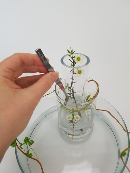 Add the flowering stems Add the flowering stems