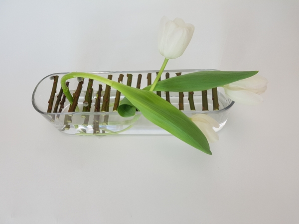 Wedge twigs into a vase Wedge twigs into a vase