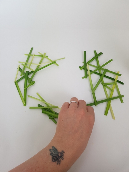 Glue the snippets into a circle Glue the snippets into a circle