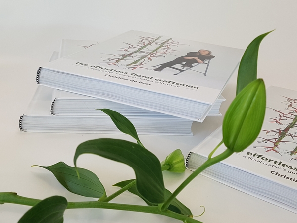 Printing a floral art book by Christine de Beer Printing a floral art book by Christine de Beer