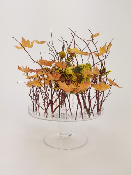 Floating Halloween flower arrangement Floating Halloween flower arrangement