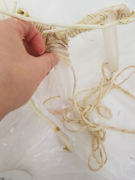 And wrap it around the water tubes to conceal And wrap it around the water tubes to conceal