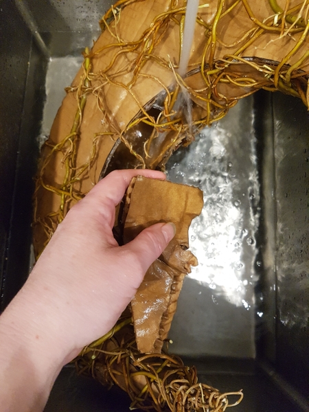 Carefully remove the soggy cardboard Carefully remove the soggy cardboard
