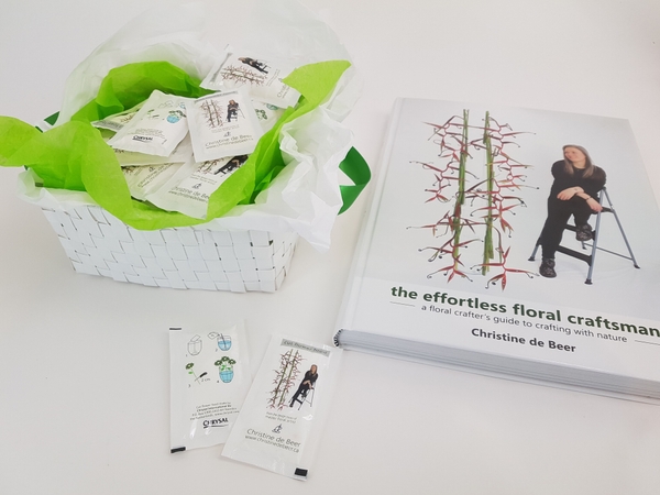 Customized flower food sachets from Chrysal for Christine de Bee Customized flower food sachets from Chrysal for Christine de Bee