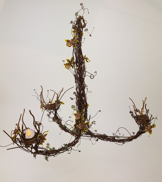 Floral art chandelier Floral art chandelier