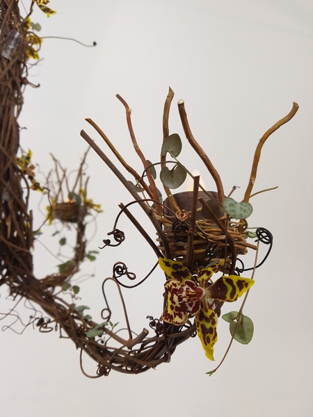 Vine wreath chandelier Vine wreath chandelier