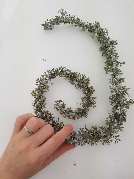 Before shaping it into a spiral Before shaping it into a spiral
