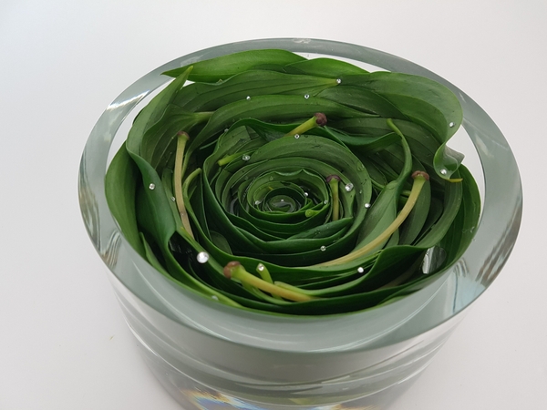 Lily leaf Floral art design Lily leaf Floral art design