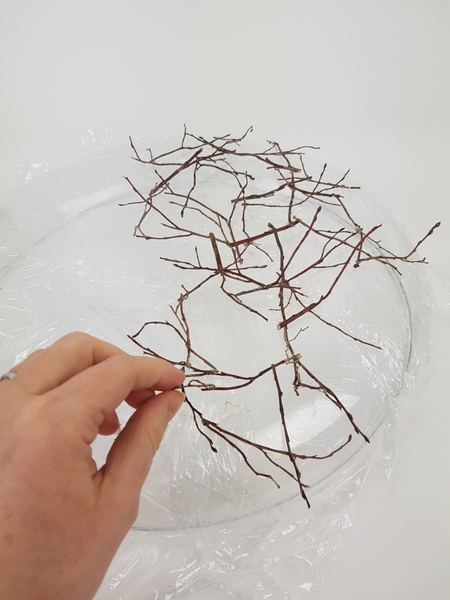 Make sure each twig is connected at at least three places to another twig Make sure each twig is connected at at least three places to another twig