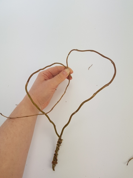 And wrap the willow to secure And wrap the willow to secure