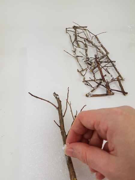Craft a second twig screen similar to the first Craft a second twig screen similar to the first