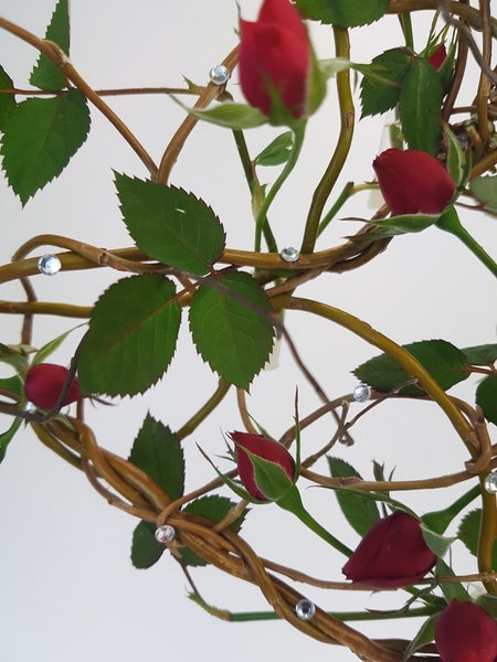 Delicate red roses design for Valentine's day Delicate red roses design for Valentine's day