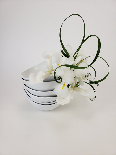 White Iris floral design