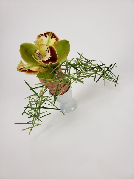 Cymbidium orchid floral art design Cymbidium orchid floral art design