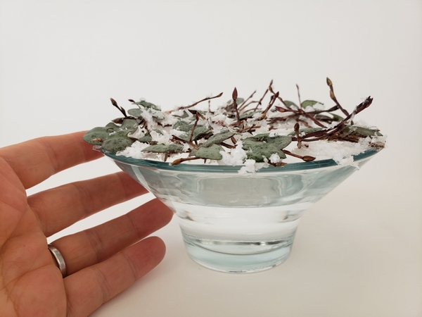 Place the snow puddle armature in a water filled container Place the snow puddle armature in a water filled container