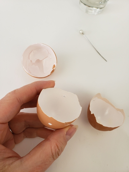 You need a small hole on both sides of the egg You need a small hole on both sides of the egg