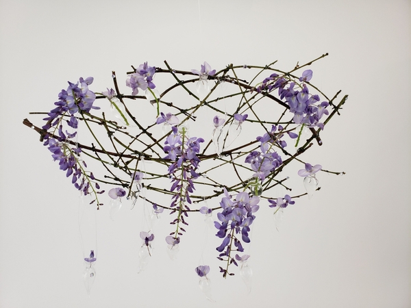 Just Like Wisteria Rain flower art design Just Like Wisteria Rain flower art design