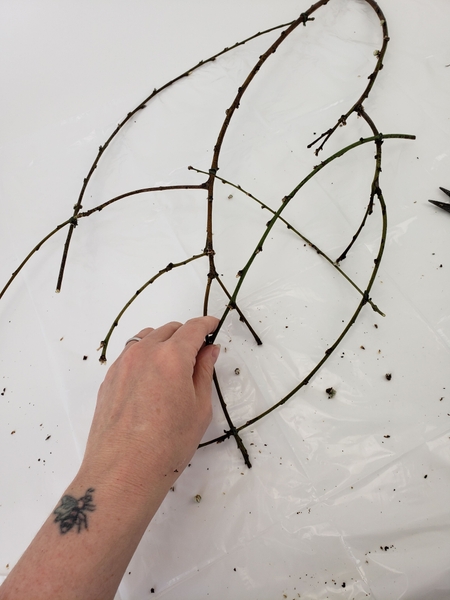 Wire in the twigs to billow out Wire in the twigs to billow out