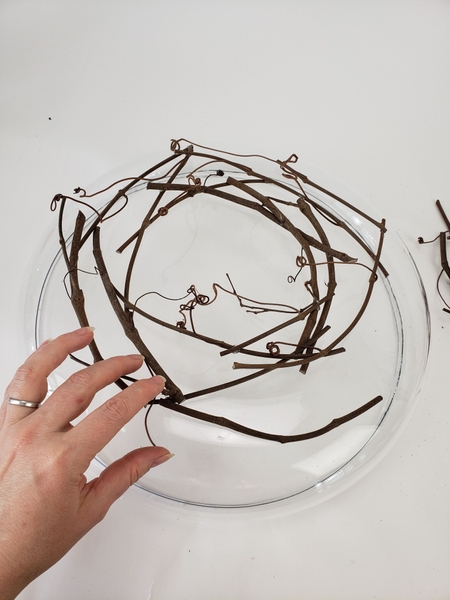Measure the twigs against a shallow container Measure the twigs against a shallow container