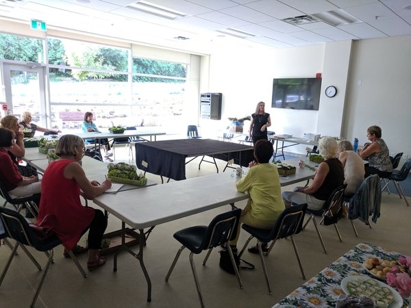 Capilano Flower Arrangers Meeting floral carpet