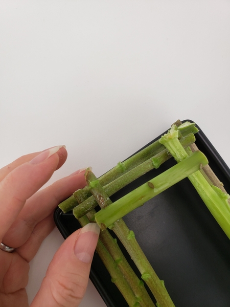 Making the opening smaller as you stack it up Making the opening smaller as you stack it up