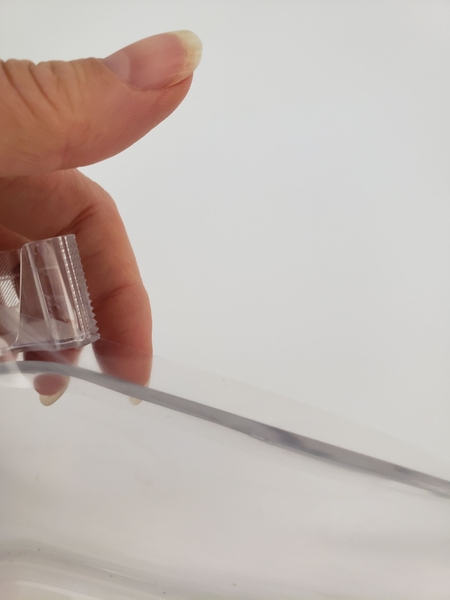Adhere a strip of clear tape around the inside edge of your container Adhere a strip of clear tape around the inside edge of your container