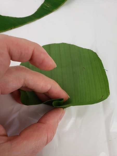 Gather the side and fold it into a z Gather the side and fold it into a z
