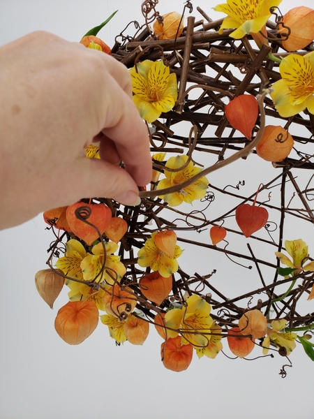 And I glued in a few more branches to finish the design And I glued in a few more branches to finish the design