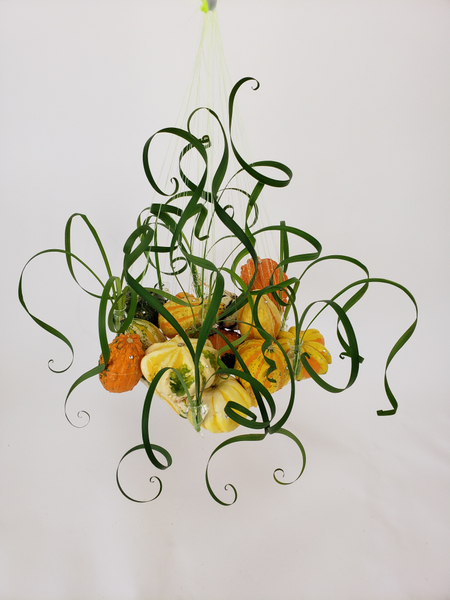 As pumpkins do this time of year floral art design