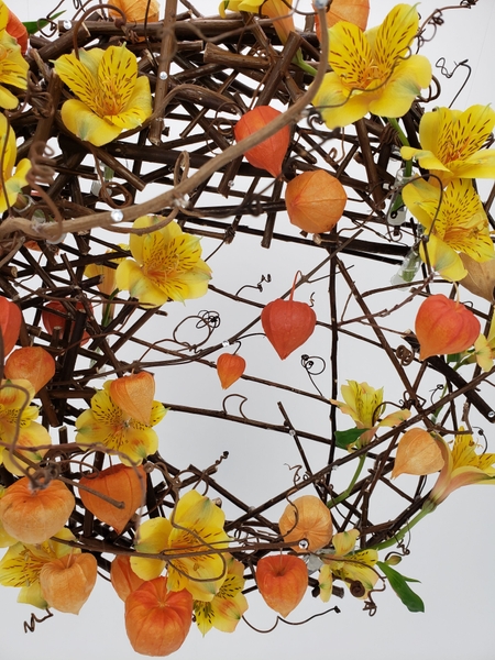 Autumn floral design that is bright and colourful Autumn floral design that is bright and colourful