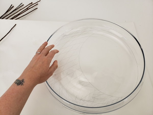 To make it easier to remove the armature once glued cover the outline with either plastic or glass To make it easier to remove the armature once glued cover the outline with either plastic or glass