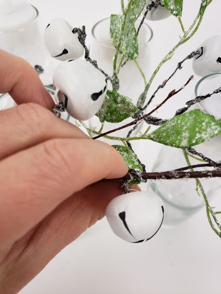 And twist the wired branch around it to secure And twist the wired branch around it to secure